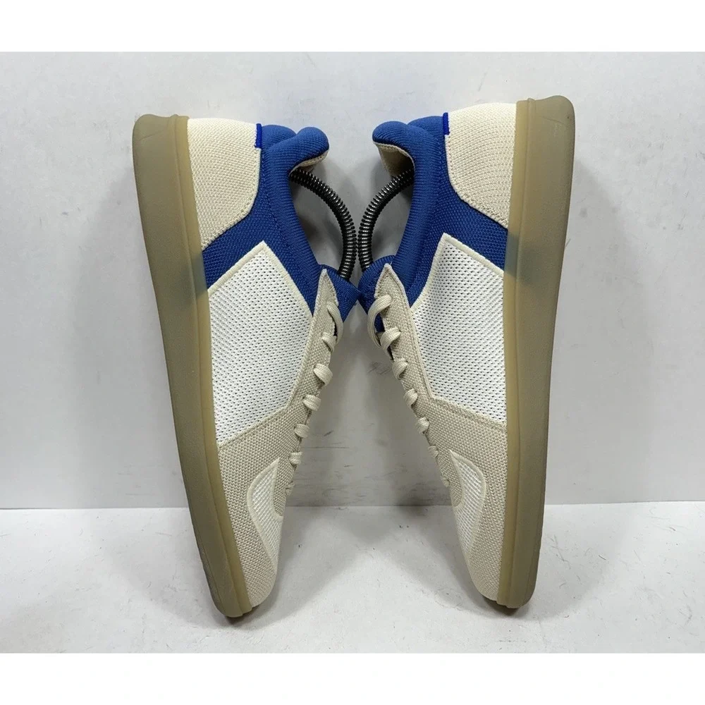 Rothy's The RS01 Mens Size 9 Casual Knitted Sneaker Shoes‎ Coastal Blue Cream